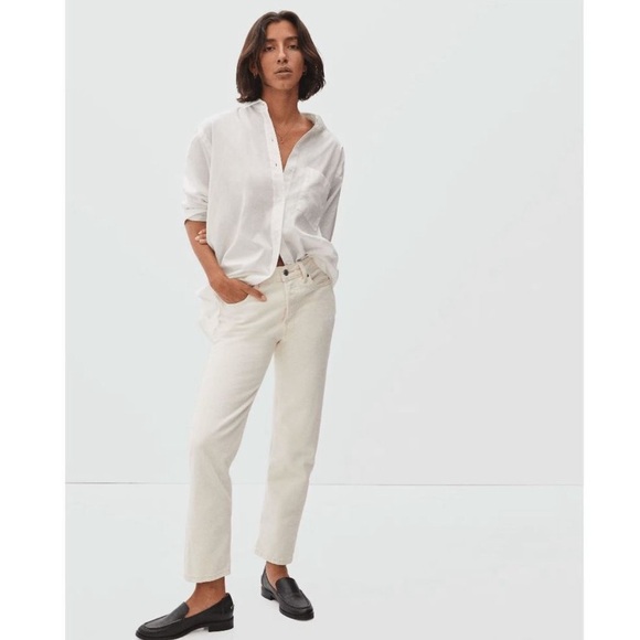 Everlane Relaxed Straight Rigid Slouch Jean High Rise Organic Cotton 28 - Picture 2 of 12